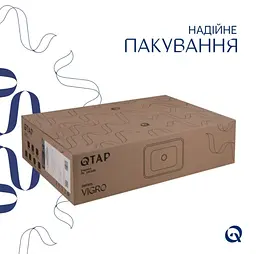 Раковина накладна Qtap Virgo N 560x380x130 White з донним клапаном QT18116308W48462 - мініатюра 6
