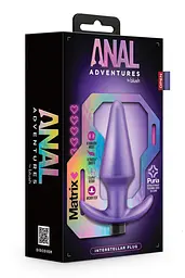 Анальна пробка Anal Adventures Matrix Interstellar Plug 12.7 см (фіолетовий) - мініатюра 5