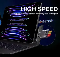 Адаптер для читання Micro TF SD-карт, конвертер для Iphone Ipad OTG в Micro SD - мініатюра 4