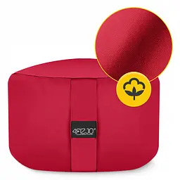 Подушка для йоги та медитації 4FIZJO Zafu кругла 32 x 20 см Red (P-5907739315526) - мініатюра 3