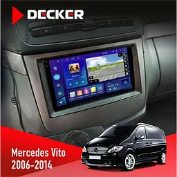 Штатна магнітола Mercedes-Benz Vito, Viano (W639) 2006-2014 Decker D9-009 4x64, DSP, 4G, 2k Decker (НФ-00009579)