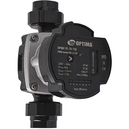 Насос циркуляційний енергоощадний Optima PRIME UPMH 25-70AUTO 130мм + гайки - мініатюра 2