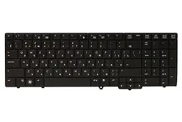 Клавіатура для ноутбука HP 6540B, 6545B, 6550B чорний, чорний фрейм