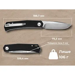 Складаний ніж Sencut Braxx D2/G10 7.93 см чорний clip-point - мініатюра 10