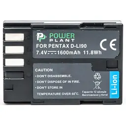 Акумулятор до фото/відео PowerPlant Pentax D-Li90 (DV00DV1281) - мініатюра 2