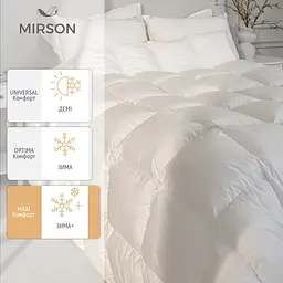 Одеяло пуховое MirSon Raffaello White 063 140х205 см (2200000075123) - мініатюра 2