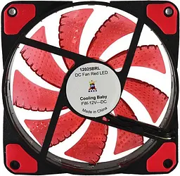Кулер для корпуса Cooling Baby 12025BRL Red 120мм - мініатюра 3