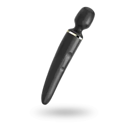 Вібромасажер Satisfyer Wand-er Woman (Black/Gold), водонепроникний, потужний, розмір XXL - мініатюра 1