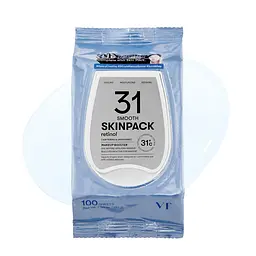 Розгладжуючі маски-пади для обличчя с ретинолом 100 шт VT Cosmetics Smooth Skin Pack - мініатюра 1