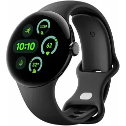 Смарт-годинник Google Pixel Watch 3 41 mm Wi-Fi Matte Black Aluminum Case/Obsidian Active Band