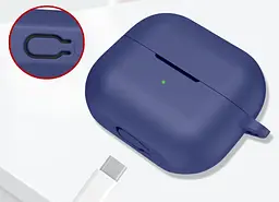 Чохол-накладка DK для Samsung Galaxy Buds 3/3 Pro (R530/R630) | Silicone Candy Friendly карабін (dark - мініатюра 3