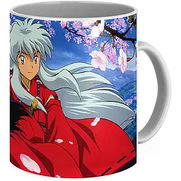Кухоль GeekLand InuYasha Пес демон-охоронець Кагоме Хігураші IY 02.02 330 мл білий - мініатюра 2