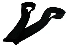 Лямки атлетичні EasyFit Delta Long для тягової тяги чорні (EF-0050) - мініатюра 4