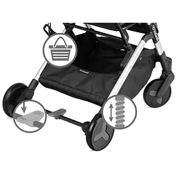 Прогулянкова коляска Kidwell Mavero Silver/Brown - мініатюра 7
