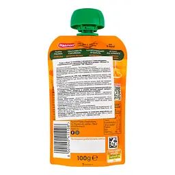 Пюре Plasmon Merenda 100% Frutta Яблуко та полуниця з вітамінами, 100 г - мініатюра 3