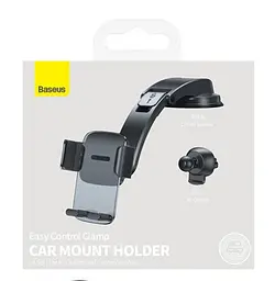 Холдер Baseus Easy Control Clamp Car Mount Holder A Set Чорний - мініатюра 3