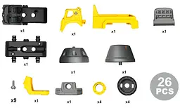 Конструктор DIY Spatial Creativity Бетонозмішувач, жовтий (CJ-1614170) - мініатюра 3