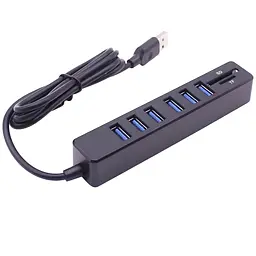 USB хаб (6 x USB, 1 x microSD/TF, 1 x SD/SDHC/SDXC). Довжина шнура 90 см.