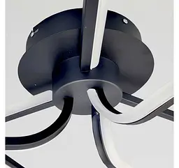 Світлодіодна стельова люстра Artlight WG5146-3BK, 53 Вт, чорна - мініатюра 5