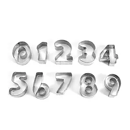 Вирубка кондитерська у формі цифр з нержавіючої сталі, Kitchen Master 84232