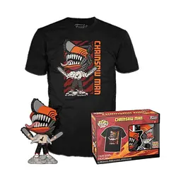 Колекційна  фігурка   Funko Pop Людина-бензопила Денджі з футболкою Chainsaw Man Denji 10 см FP CM TD 1804