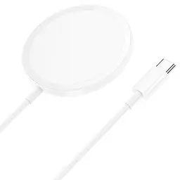 Бездротовий ЗП HOCO CW52 Enjoy magnetic wireless fast charging білий - мініатюра 3