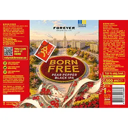 Пиво темне нефільтроване Forever Born Free 7% 0.5 л з/б - мініатюра 2