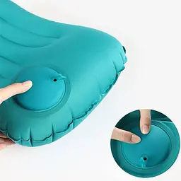 Надувна подушка для шиї Solve з швидким накачуванням синя 43 x 28 x 10 см (KT7006263) - мініатюра 4