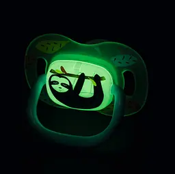 Пустушка силіконова Bebe Confort Reversible Soothers Lazy Sloth, симетрична, 6-36 міс., 2 шт., синя (3104202090) - мініатюра 4