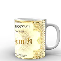 Кухоль GeekLand Harry Potter Гаррі Поттер Квиток на Хогвартс Експрес HP.02.032 330 мл білий - мініатюра 2