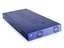 Комутатор Tenda TEG1016G 16port 10/100/1000/BaseT rackmount - мініатюра 2