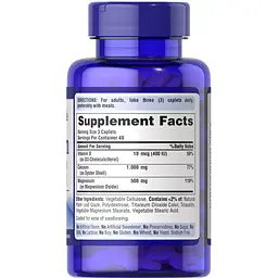 Кальцій магній вітамін D3 Puritan's Pride Calcium Magnesium with Vitamin D 120 капсул - мініатюра 2
