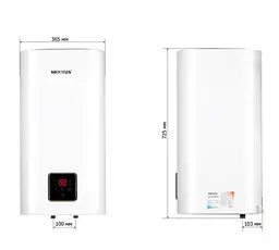 Водонагрівач Mixxus EWH-13050 CUBE WET(V) 50 л, 2,0 кВт, "мокрий" ТЕН, вертикальний, квадратний, білий (WH0611) - мініатюра 3