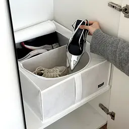 Органайзер ORGANIZE для зберігання взуття та речей з кришкою 50*41*18 см (білий) - мініатюра 4