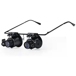 Лупа-окулярні 20X збільшення з LED-підсвіткою Magnifier 9892gj 20x