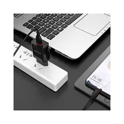 Зарядний пристрій BOROFONE BA20A Sharp USB + кабель USB–Micro-USB 5P 10.5 Вт чорний (6931474702135) - мініатюра 8