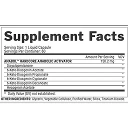 Активатор м`язевого зростання Nutrex Research Anabol Hardcore 60 капсул - мініатюра 3