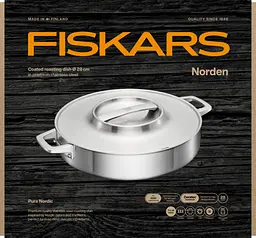 Сотейник глибокий Fiskars Norden 28 см з кришкою (1067635) - мініатюра 5