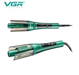 Плойка для автоматичного завивання волосся VGR V-583 з LED-дисплеєм 3 режими Зелений 35 Вт - мініатюра 2
