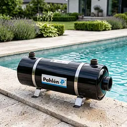 Теплообмінник для басейну Pahlen Hi-Flow 40 кВт спіральний з нержавіючої сталі - мініатюра 2