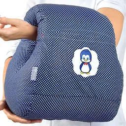 Подушка для годування Papaella Mini Горошок, 28х30 см, синій (8-31999) - мініатюра 12