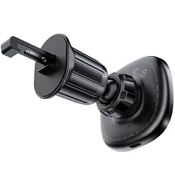 Автотримач з БЗП Acefast D46 QI2 Magnetic Charging 15W (air outlet) Black - мініатюра 3