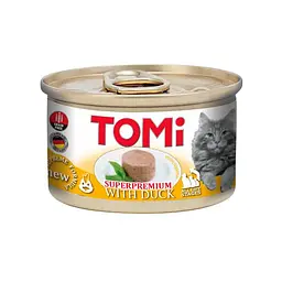 Консерва для котів TOMi Duck 85 грам качка, мус