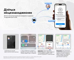 Bluetooth-трекери-картки для пошуку речей UGREEN Finder Slim 2 CM920 2 шт. AirTag Apple Find My для iOS та iPadOS без підтримки Android звуковий пошук 100 дБ сповіщення про залишені речі спільний доступ для 5 осіб режим втрати пошук через Apple Watch після налаштування водостійкість IP68 незамінна батарея без перезаряджання із заявленим ресурсом до 7 років темно-графітові з чорними деталями (75120A) - мініатюра 11