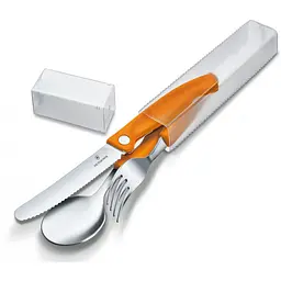 Набор кухонный Victorinox SwissClassic Table Set 3шт з помар. ручкою (складаний ніж, виделка, ложка)