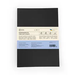 Скетчбук для маркерів PU А5 48 аркушів, 220 г/м2, чорна обкладинка, 99IDEA9-SBDSA5BL - мініатюра 2