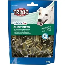 Ласощі для собак Trixie Denta Fun Chew Bites шматочки з петрушкою та м'ятою 150 г