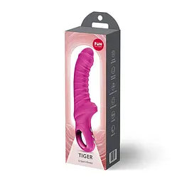 Вібратор для точки G Fun Factory TIGER Magenta, ребристий, підходить для анальної стимуляції - мініатюра 5