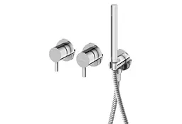 Змішувач для ванни Kohlman Axel chrome + BOX прихованого монтажу KPL-QW260AW, Хром - мініатюра 3