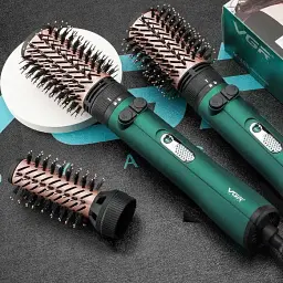 Фен-щітка VGR V-498 стайлер з іонізацією 2в1 зелений - мініатюра 6